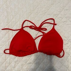 Red bikini top
